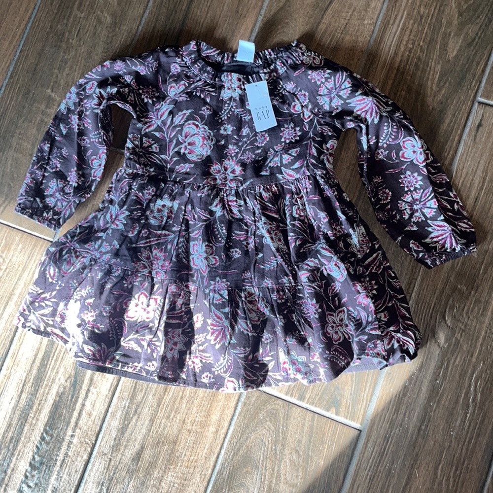 NWT Kids Gap Girls Floral Purple Dress Size: 2 years